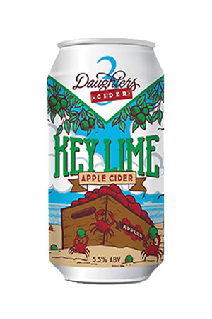 3 Daughters Key Lime Apple Hard Cider