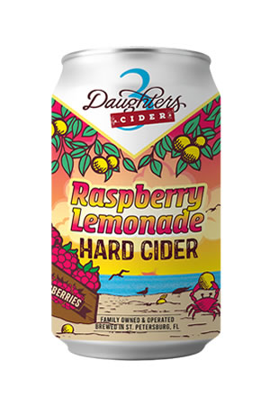 3 Daughters Raspberry Lemonade Hard Cider