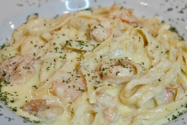 Shrimp Alfredo at Broadway Pizzeria & Ristorante