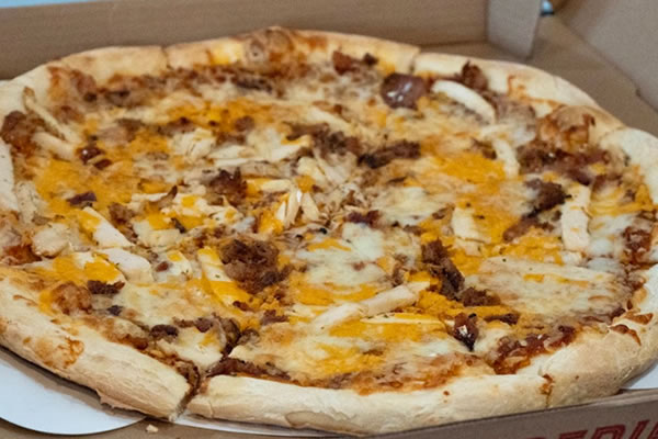 BBQ Chicken Pizza at Broadway Ristorante and Pizzeria