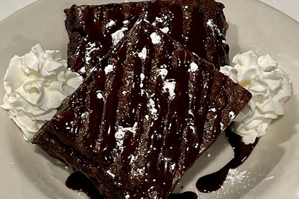 Brownie Dessert at Broadway Ristorante and Pizzeria