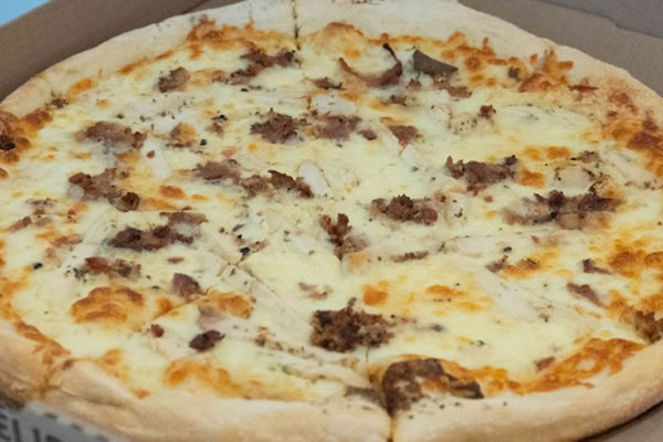 Chicken Alfredo Pizza at Broadway Ristorante and Pizzeria