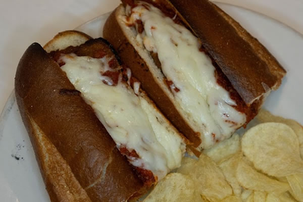 Eggplant Parmigiana sub and sandwich at Broadway Ristorante and Pizzeria