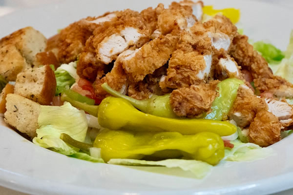 Large Fried Chicken Salad at Broadway Ristorante and Pizzeria