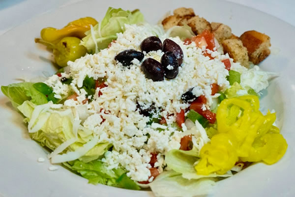 Large Greek Salad at Broadway Ristorante and Pizzeria