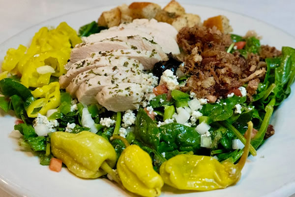Large Spinach Chicken Salad at Broadway Ristorante and Pizzeria