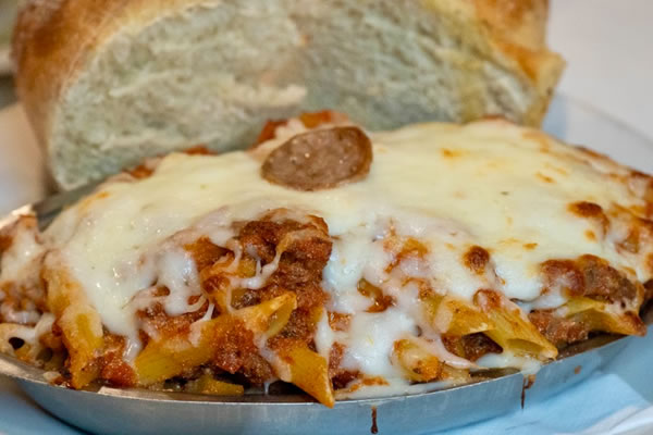 Meat Lovers Baked Ziti Entree at Broadway Ristorante and Pizzeria