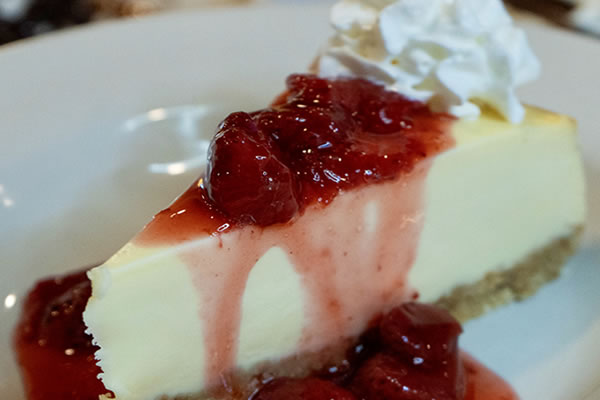 New York Style Cheesecake Dessert at Broadway Ristorante and Pizzeria
