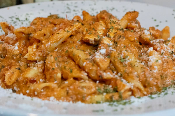 Penne a la Vodka with Chicken at Broadway Pizzeria & Ristorante