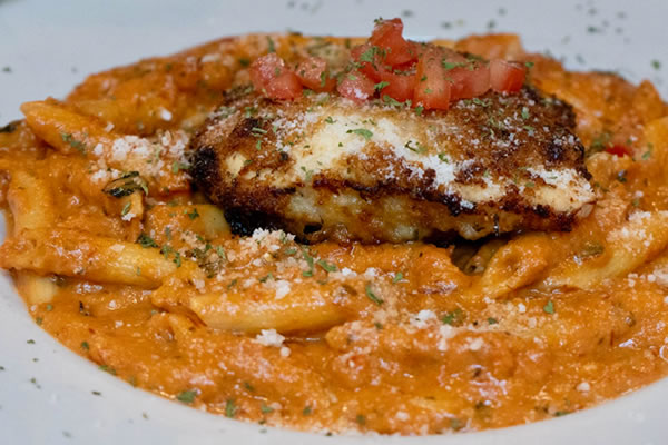Romano Encrusted Chicken at Broadway Pizzeria & Ristorante