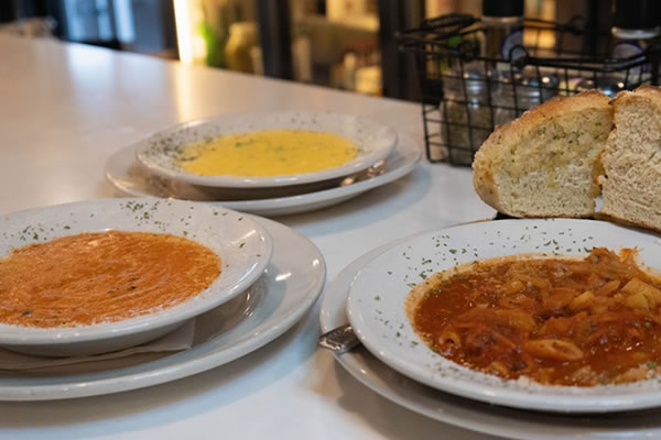 Soup of the day at Broadway Ristorante and Pizzeria